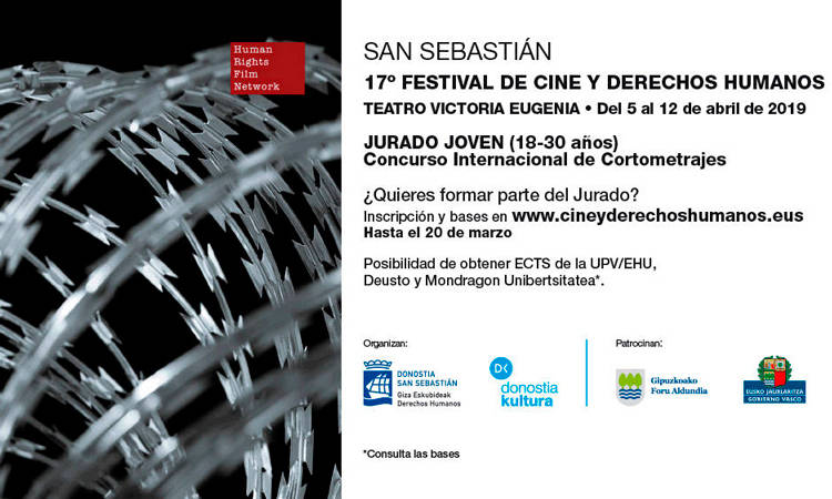 Abierto el plazo de inscripción para participar en el Jurado Joven del 17º Festival de Cine y DDHH