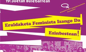 Martxoak 8: batu mobilizazioetara! - Euskadiko Gazteriaren Kontseilua