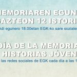 Memoriaren Egunaren harira aterako diren 12 istorioak