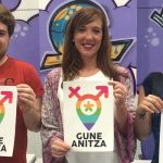 Foto de la rueda de prensa del Sello Gune Anitza
