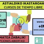 2017/2018 ikasturtea ikastaroz josita! - Euskadiko Gazteriaren Kontseilua