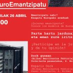 #EuroEmantzipatu jardunaldia Bilboko Dock gunean apirilaren 26an - Euskadiko Gazteriaren Kontseilua (EGK)