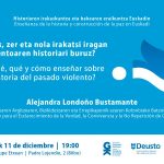 Alejandra Londoñoren hitzaldia abenduaren 11n Bilbon. Charla de Alejandra Londoño el 11 de diciembre en Bilbao - Euskadiko Gazteriaren Kontseilua (EGK)