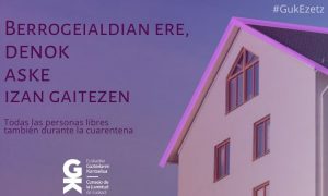 Berrogeialdian ere denok aske izan gaitezen. Todas las personas libres también durante la cuarentena - Euskadiko Gazteriaren Kontseilua (EGK)