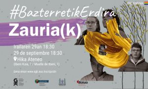 Zauriak dokumentala irailaren 29an Hika Ateneon #BazterretikErdira - Documental Zauriak el 29 de septiembre en Hika Ateneo. Euskadiko Gazteriaren Kontseilua (EGK)